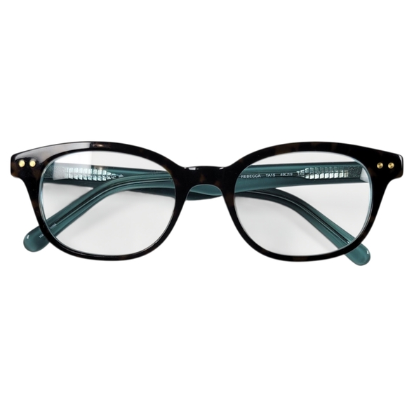Kate‎ Spade Eyeglasses Frames ONLY Rebecca TA15 Brown Blue Tortoise 49-19-140 - Picture 1 of 12